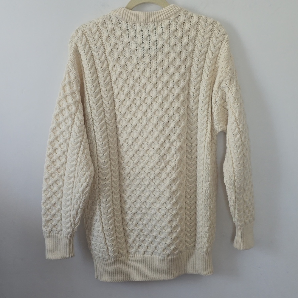 Aran Crafts Ireland Merino Wool Crew Neck Sweater Women Large — image 5 of 8